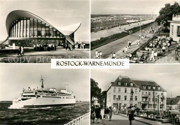 Warnemuende Ostseebad Gaststätte Teepott Strandpromenade Fähr