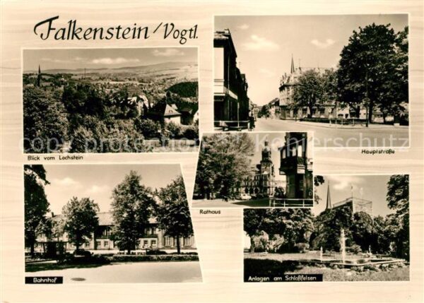 Falkenstein Vogtland Lochstein Bahnhof Anlagen Schlossfelsen