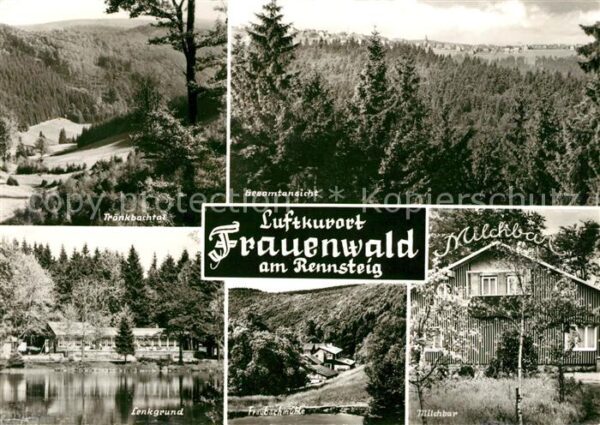 Frauenwald Thueringen Tränkbachtal Lenkgrund Milchbar Panoram