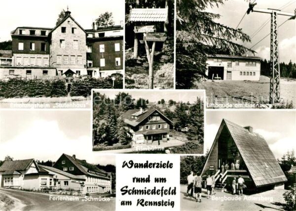 Schmiedefeld Rennsteig Erholungsheim Stutenhaus Liftbaude Eise