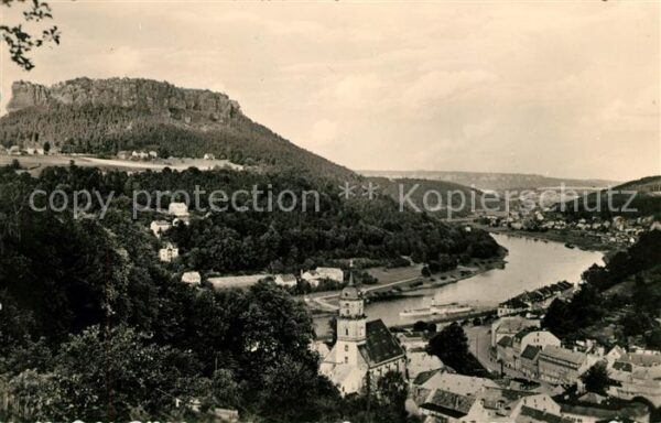 Koenigstein Saechsische Schweiz Lilienstein
