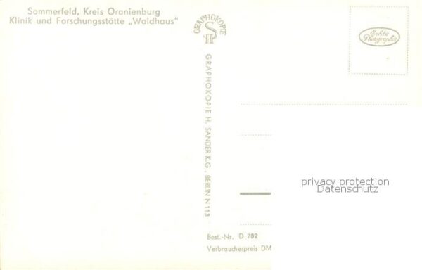 Sommerfeld Kremmen Klinik Forschungsstätte Waldhaus – Bild 2