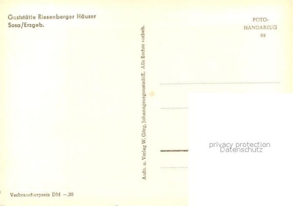 Sosa Erzgebirge Gaststätte Riesenberger Häuser – Bild 2
