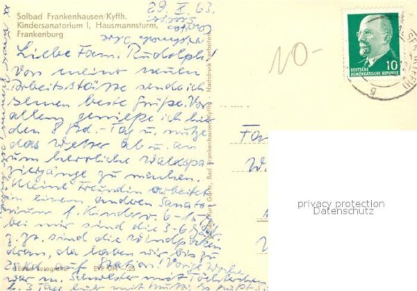Frankenhausen Bad Kindersanatorium Hausmannsturm Frankenb – Bild 2