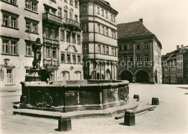 Goerlitz Sachsen Untermarkt Neptunbrunnen