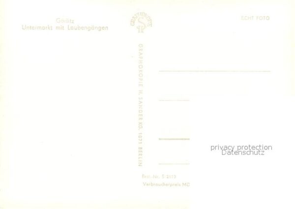 Goerlitz Sachsen Untermarkt Neptunbrunnen Laubengänge – Bild 2