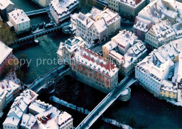 Bamberg Fliegeraufnahme Weltkulturerbe altes Ra