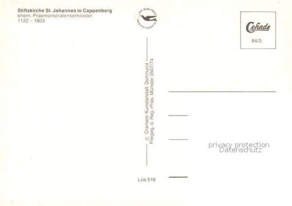Cappenberg Fliegeraufnahme Stiftskirche Johannes – Bild 2