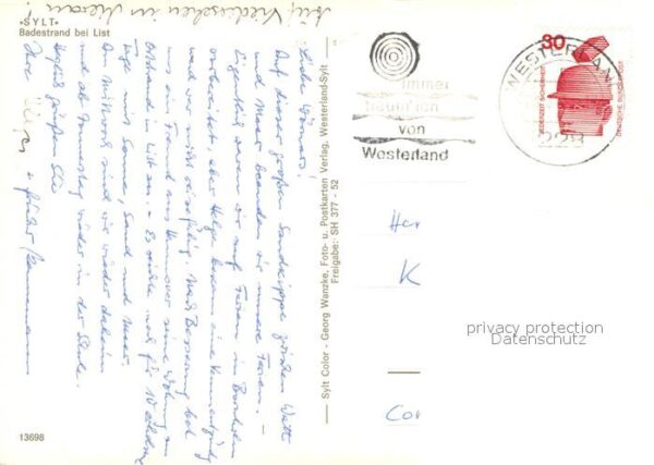 List Sylt Fliegeraufnahme Badestrand – Bild 2