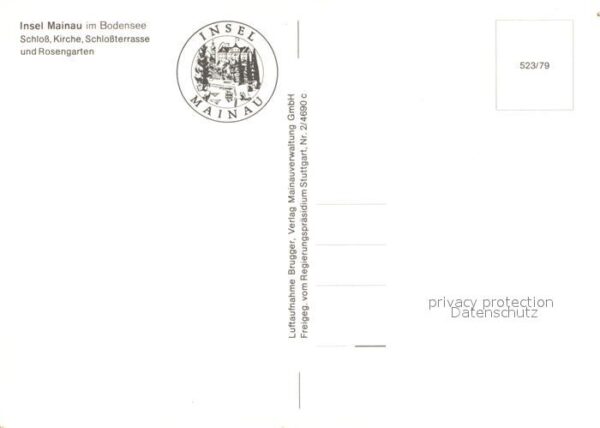 Insel Mainau Fliegeraufnahme Schloss Kirche Schlosst – Bild 2