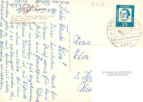 Bad Bramstedt Kurhotel Gutsmann Hallenschwimmbad Saun – Bild 2