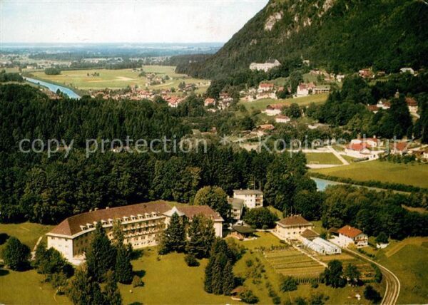 Marquartstein Fliegeraufnahme Kneippsanatorium Chiemg