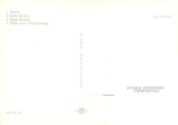 Waren Mueritz Markt Kietzbrücke Mühlenberg – Bild 2