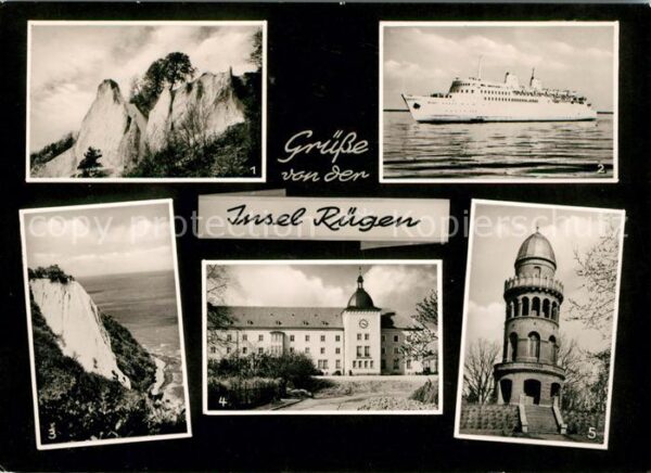 Insel Ruegen Wissower Klinten Sassnitz DDR Großfähre