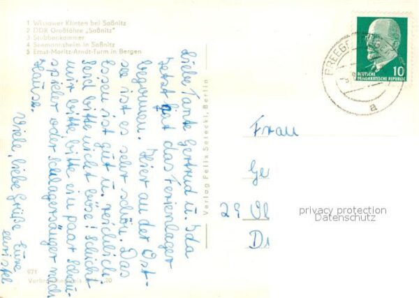 Insel Ruegen Wissower Klinten Sassnitz DDR Großfähre – Bild 2