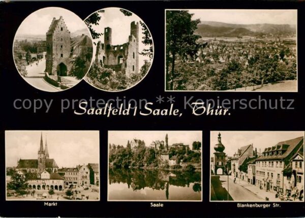 Saalfeld Saale Markt Saale Blankenburger Straße Burgru