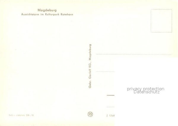 Magdeburg Aussichtsturm Kulturpark Rotehorn – Bild 2