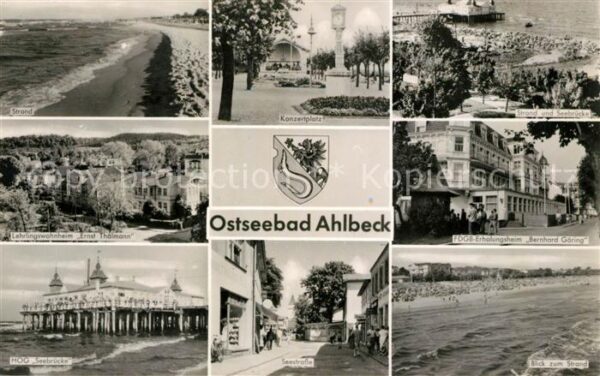 Ahlbeck Ostseebad Strand Konzertplatz Seebrücke Wohnheim