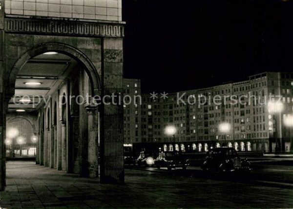 Berlin Stalinallee Strausberger Platz