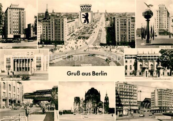 Berlin Hochhaus Stalinallee Haus Berlin Dt Spo