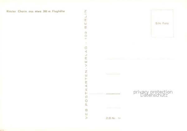 Chorin Kloster Chorin FDGB Erholungsheim – Bild 2