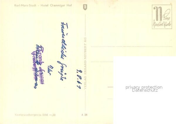 Karl-Marx-Stadt Hotel Chemnitzer Hof – Bild 2