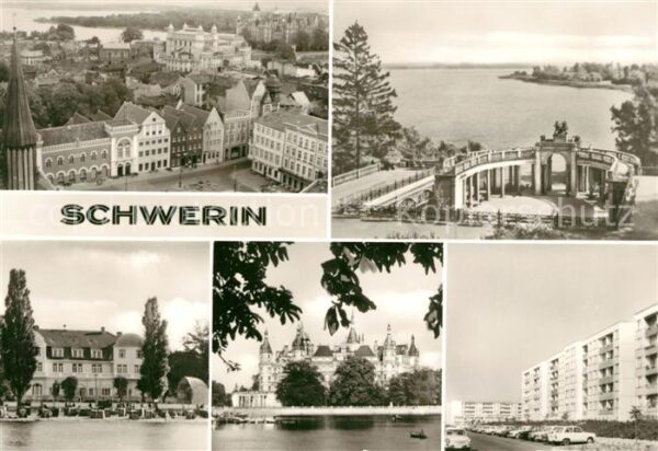 Schwerin Mecklenburg Dom Schweriner See Grosser Dreesch Schl