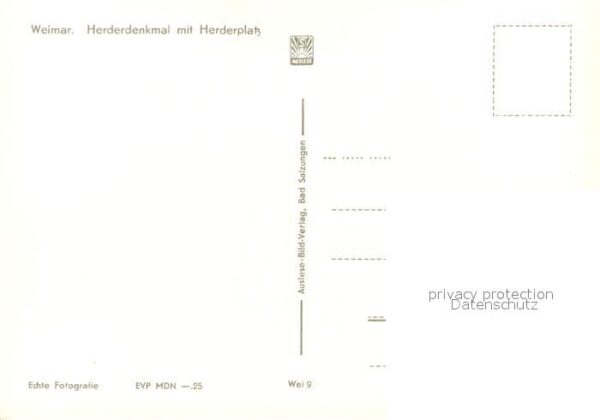Weimar Thueringen Herderdenkmal mit Herderplatz – Bild 2