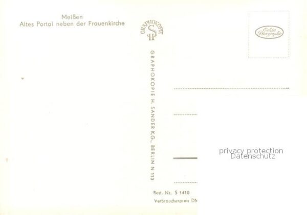 Meissen Elbe Sachsen Altes Portal neben der Frauenkirche – Bild 2