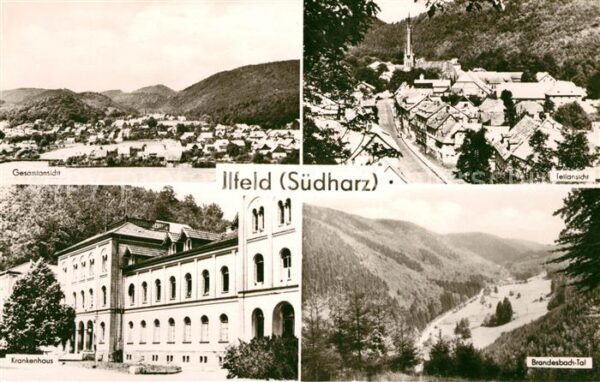 Ilfeld Suedharz Krankenhaus Brandesbach Tal Panoramen W