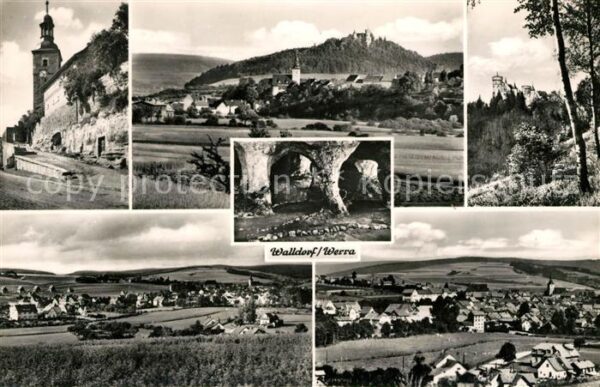 Walldorf Meiningen Stadtmauer Panoramen Schloss