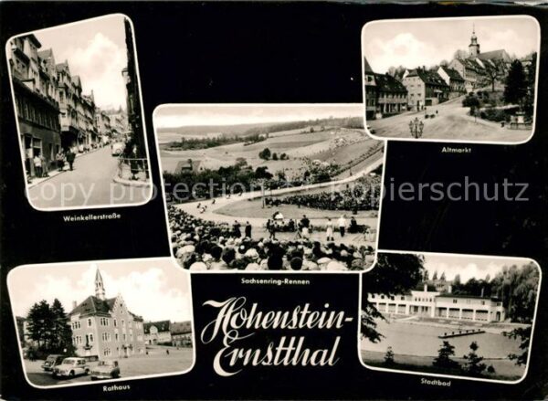 Hohenstein-Ernstthal Weinkellerstraße Altmarkt Rathaus Stadt