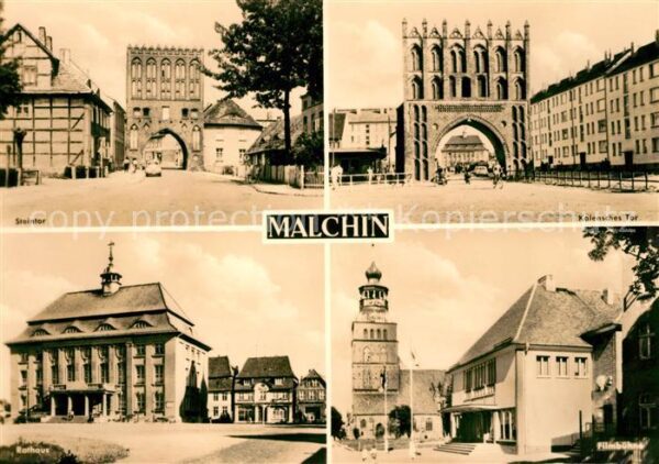 Malchin Demmin Stadttor Rathaus Filmbühne