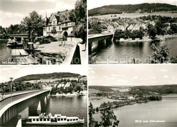 Saalburg Saale HO Hotel Kranich Brücke