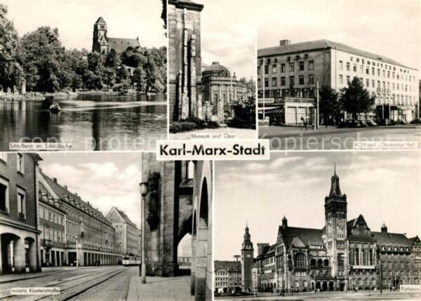 Karl-Marx-Stadt Schlossteich Schlosskirche Museum Oper