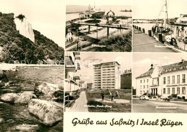 Sassnitz Ostseebad Ruegen Seemannsheim Wilhelm Pieck Ring Fischer