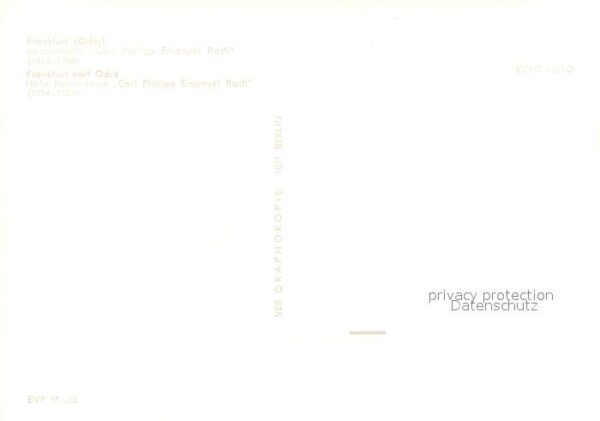 Frankfurt Oder Konzerthalle Carl Philipp Emanuel Bach – Bild 2