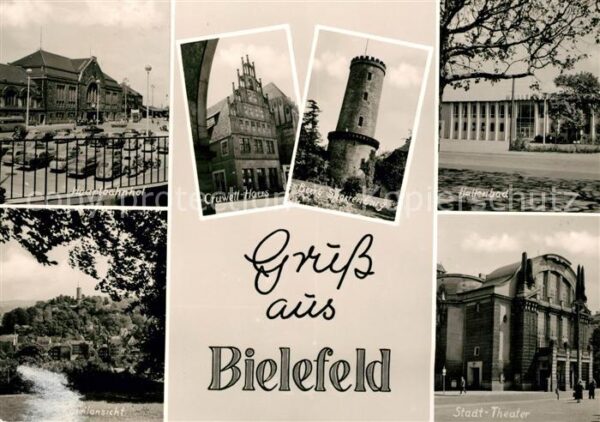 Bielefeld Hauptbahnhof Stadttheater Hallenbad Bur