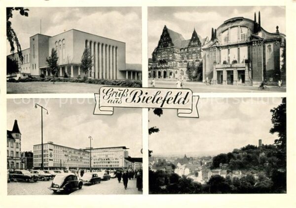 Bielefeld Hauptbahnhof Altes und Neues Rathaus