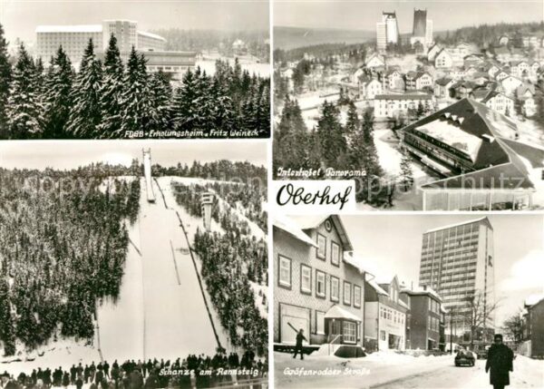 Oberhof Thueringen FDGB Erholungsheim Fritz eineck Interho