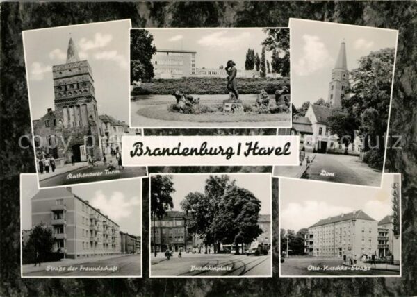 Brandenburg Havel Rathenower Turm Puschkinplatz Dom Denkm