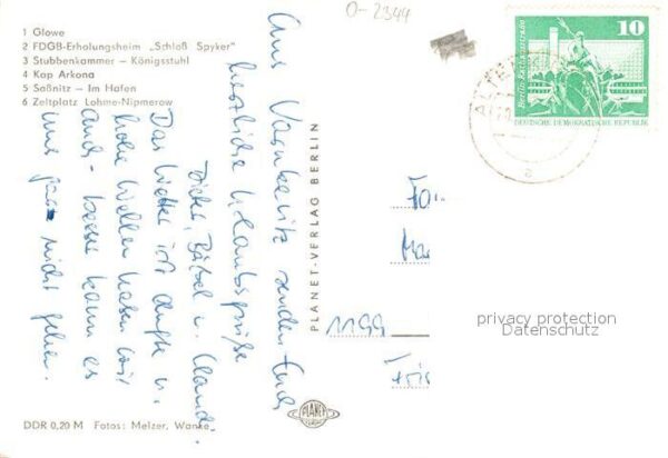 Insel Ruegen Glowe FDGB Erholungsheim Schloss Spyker – Bild 2