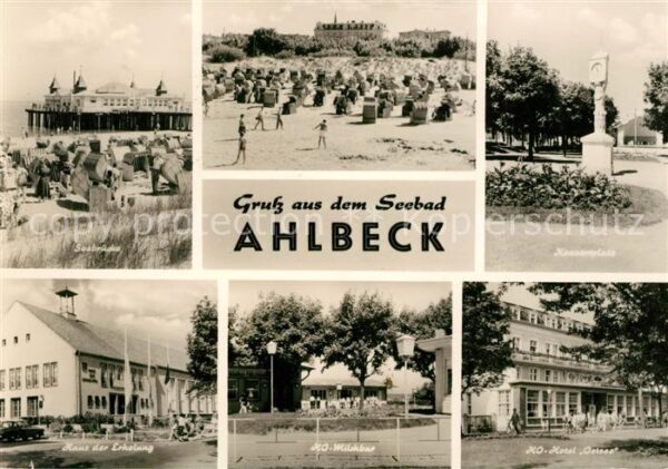 Ahlbeck Ostseebad Seebrücke Konzertplatz HO Milchbar Hote