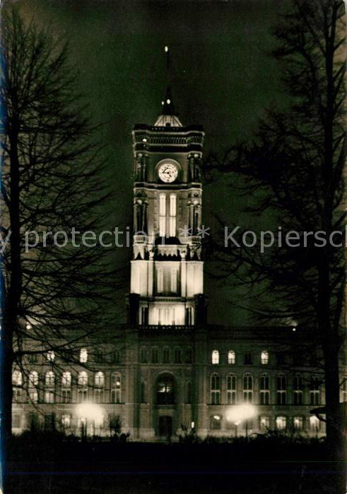Berlin Rotes Rathaus Nacht