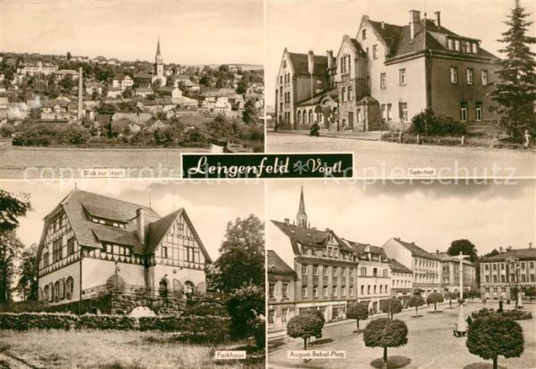 Lengenfeld Vogtland Banhof Parkhaus August Bebel Platz