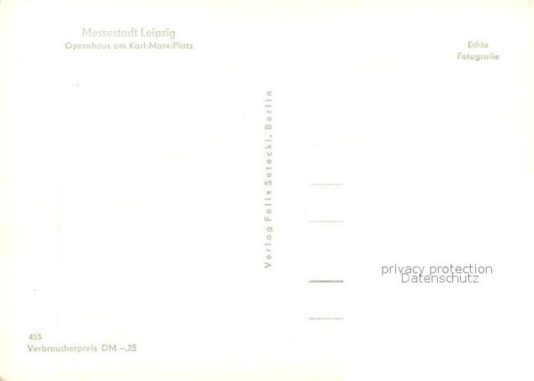 Leipzig Opernhaus Karl Marx Platz – Bild 2
