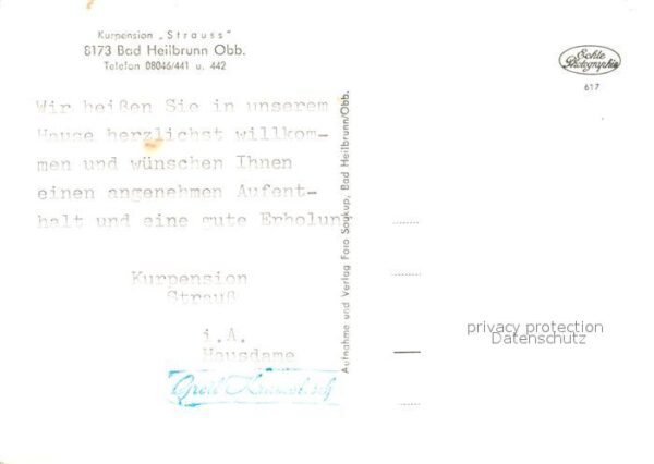 Bad Heilbrunn Kurpension Strauss – Bild 2