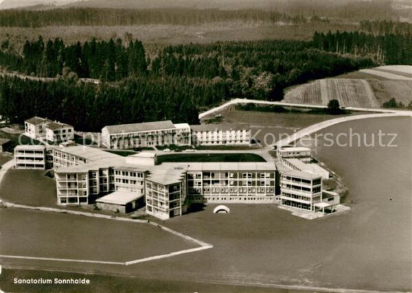 Donaueschingen Fliegeraufnahme Sanatorium Sonnhalde
