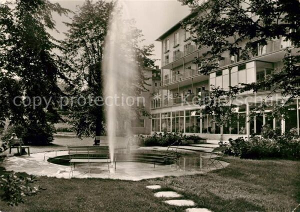 Bad Woerishofen Kuranstalt Sebastianeum Springbrunnen P