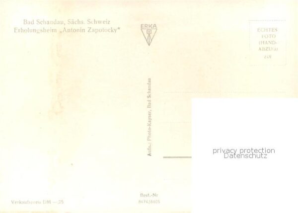 Bad Schandau Erholungsheim Antonin Zapotocky – Bild 2